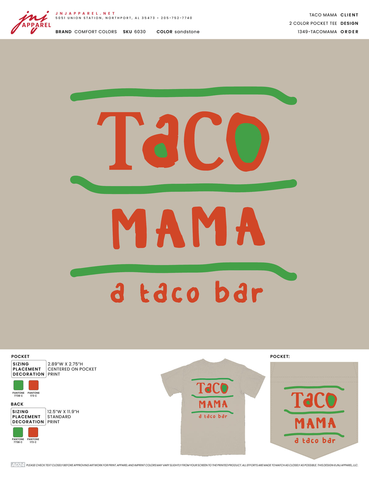 Two Color Pocket Tee
