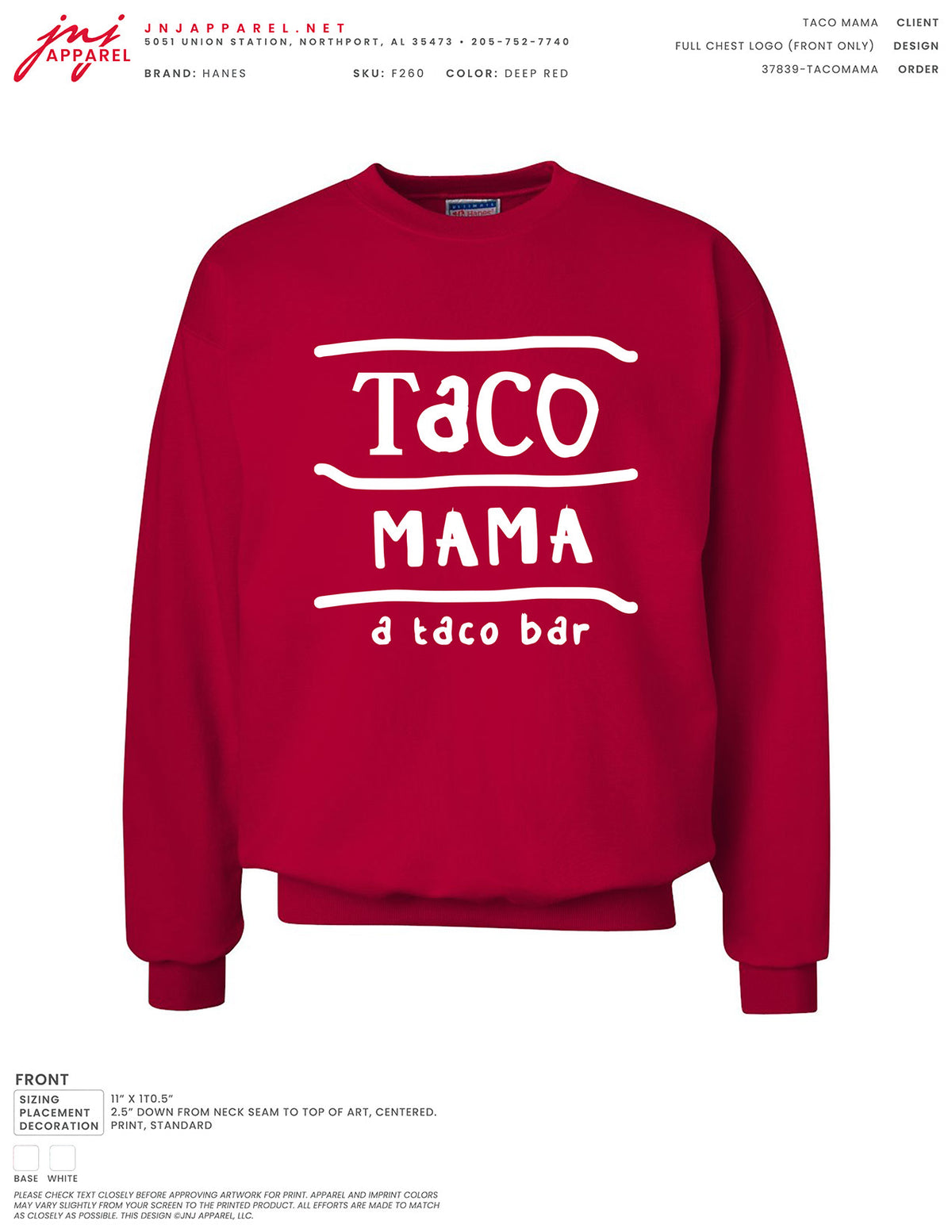 Full Chest Logo (Front) Sweatshirt