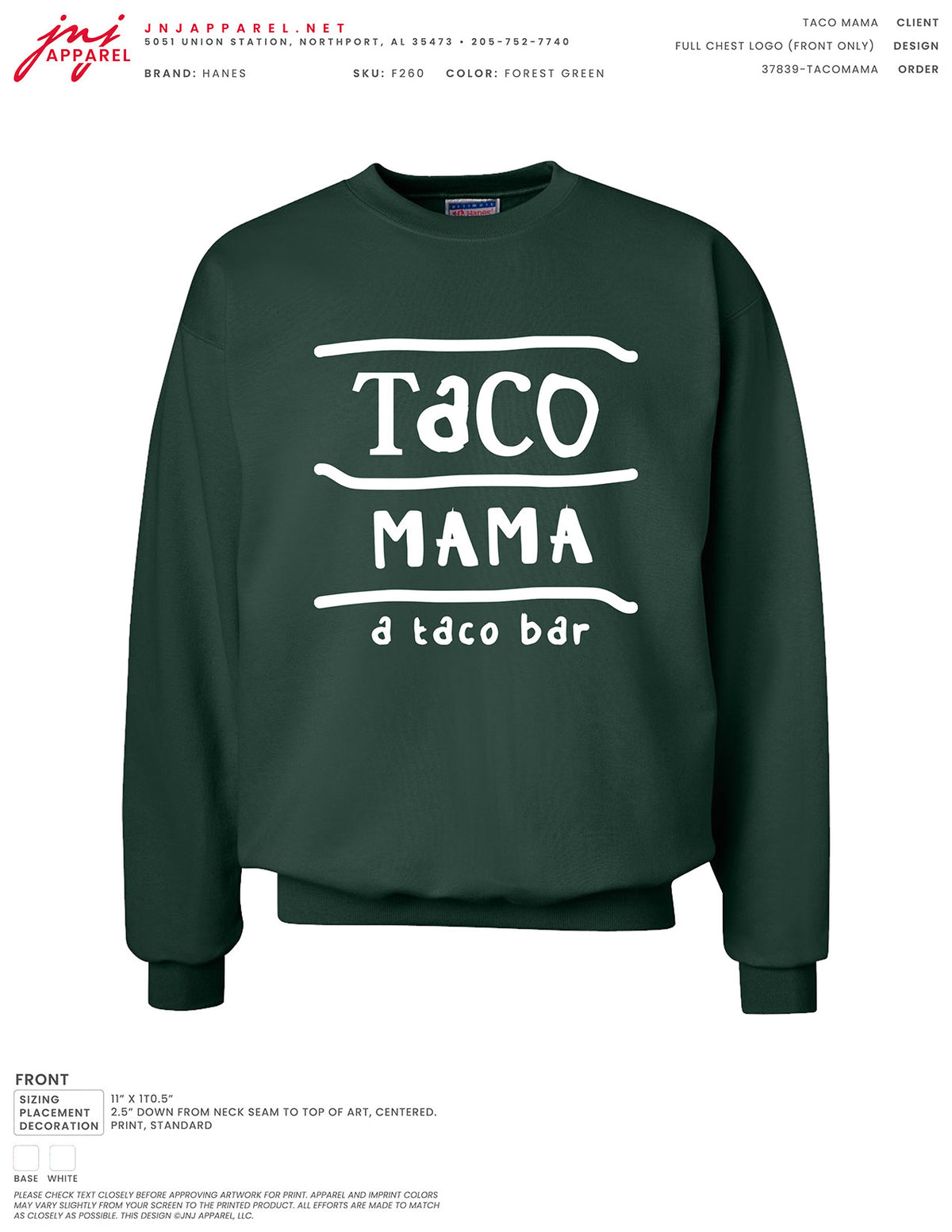 Full Chest Logo (Front) Sweatshirt