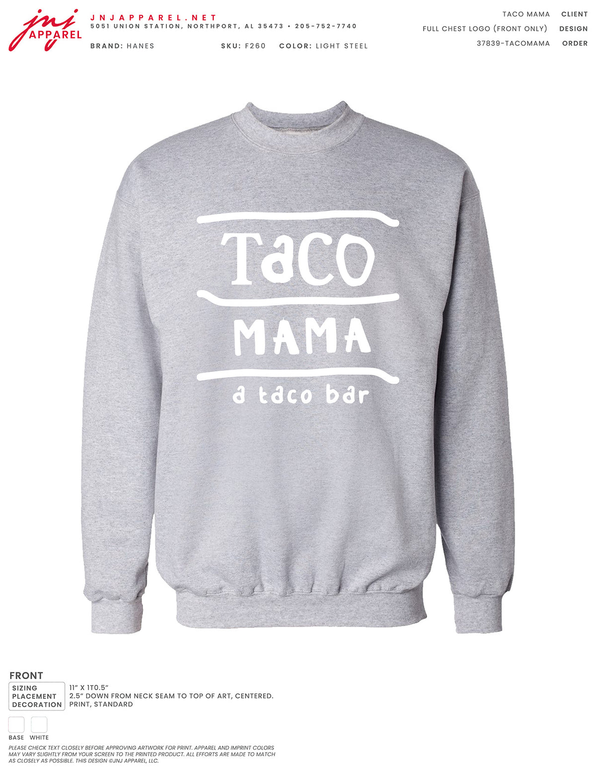 Full Chest Logo (Front) Sweatshirt