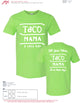 Taco Mama Lime Green T-Shirt with White Logo on the front