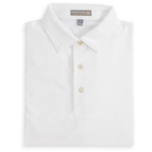 Peter Millar Men's Solid Stretch Jersey Self Collar Polo