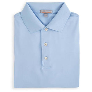 Peter Millar Men's Solid Stretch Jersey Knit Collar Polo