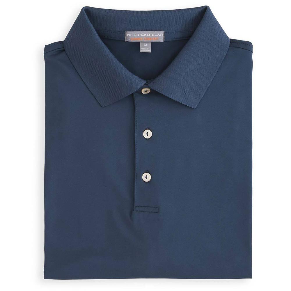 Peter Millar Men's Solid Stretch Jersey Knit Collar Polo