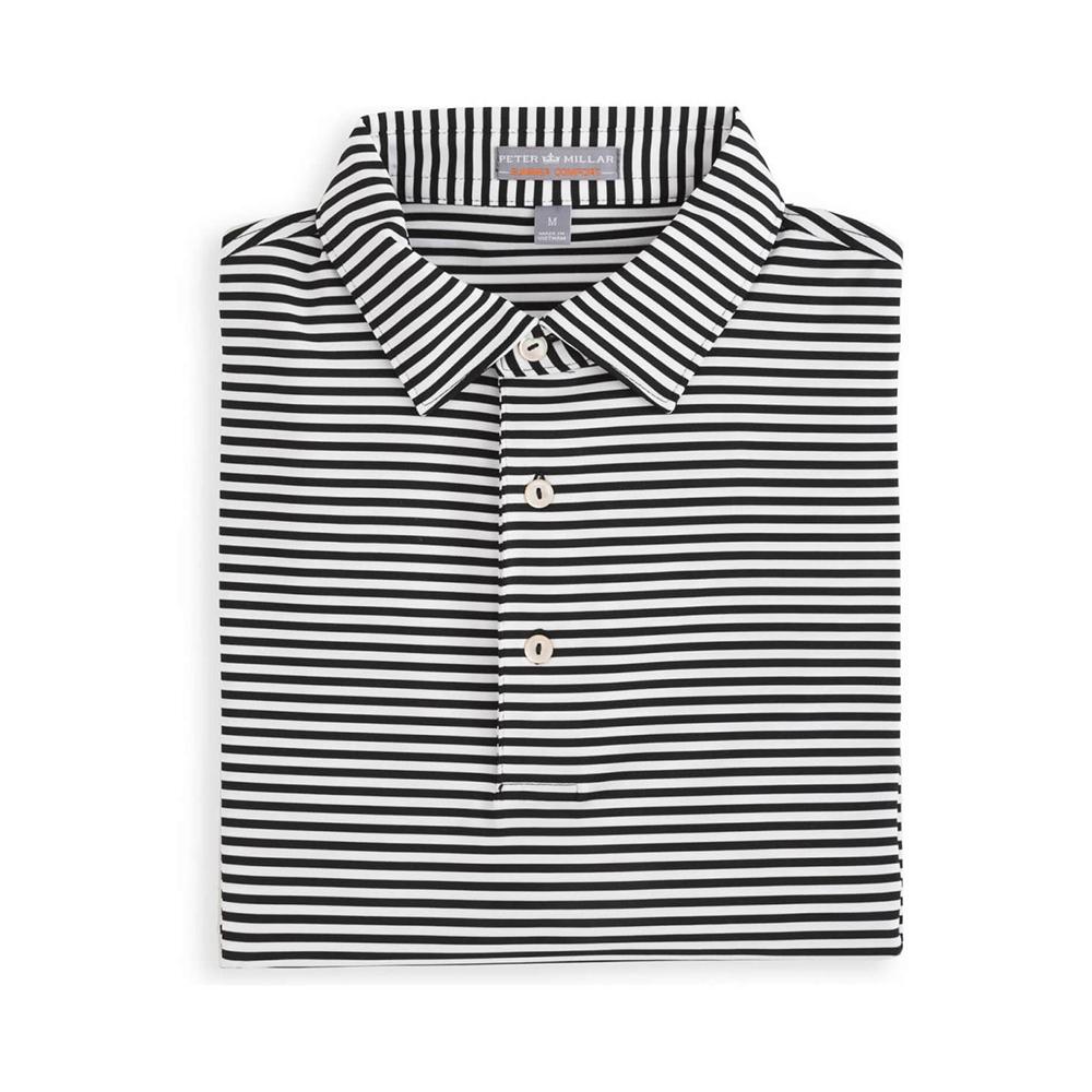 Peter Millar Men's Competition Stripe Stretch Jersey Self Collar Polo